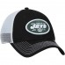 Men's New York Jets NFL Pro Line by Fanatics Branded Black/White Core Trucker II Adjustable Snapback Hat 2760007